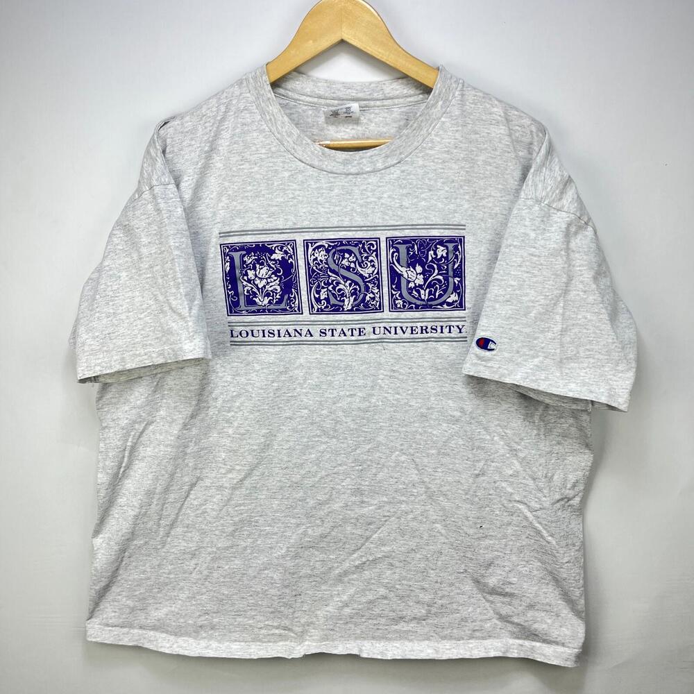Vintage 90s Louisiana State University T Shirt 2XL LSU